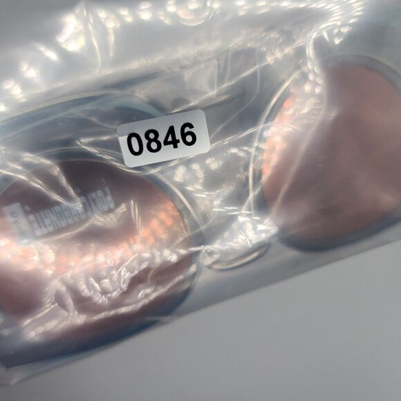 Sunglasses Butterfly Frame Round Mirrored Lens  Set Of 3 Pink Grey Blue Retro - Picture 10 of 10